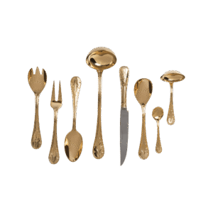 Set Talheres de Servir Tania Bulhões Ouro 8 Peças